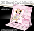 3D Easel Card Mini Kit - Pretty in Pink - Cute Girlz