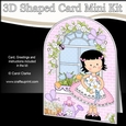 3D Shaped Card Kit - Country Cottage Girlz Suzi