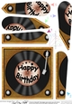 Fun Birthday Record - Fan Pyramage Topper