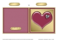 Romantic Enamel Heart - Cut and Fold Card 