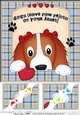 8 x 8 Scalloped Corner Topper - Dogs Leave Paw Prints - Springer Spaniel