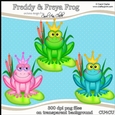 Freddy & Freya Frog - CU4CU Digital Clip Art Set