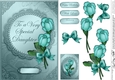 To a Very Special Daughter - A5 Quick Card with 3d Decoupage