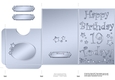 Elegant Metallic 19th Birthday Lottery Wallet Card