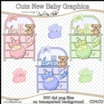 Cute New Baby - CU4CU Digital Clip Art Set
