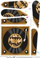 Fun Birthday Record - Fan Pyramage Topper
