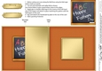 Happy Fathers Day Blackboard No-Hole Fold Back Card