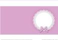 Square Pearls and Lace Card Front or Insert