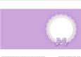 Square Pearls and Lace Card Front or Insert