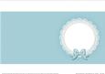 Square Pearls and Lace Card Front or Insert