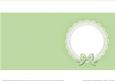 Square Pearls and Lace Card Front or Insert