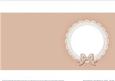 Square Pearls and Lace Card Front or Insert