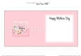 Mothers Day Flowers, Lace & Pearls square landscape insert