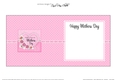Mothers Day Flowers, Lace & Pearls square landscape insert