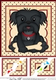 8 x 8 Cute Little Shih Tzu Dog Scalloped Corner Topper
