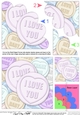 I Love You - Sweet Heart - Shell Edged Corner Side Stacker