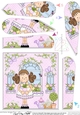 Rose Cottage Girlz - Fan Pyramage Topper