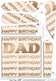 Birthday Dad - Fan Pyramage Topper
