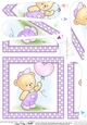 Cute Hunney Bear Robert has a Balloon - Twisted Tunnel Topper