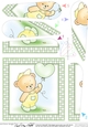 Cute Hunney Bear Robert has a Balloon - Twisted Tunnel Topper