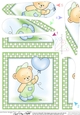 Cute Hunney Bear Robert has a Balloon - Twisted Tunnel Topper