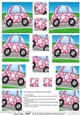 Funky Floral Car - Twisted Pyramage sheet