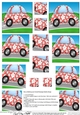Funky Floral Car - Twisted Pyramage sheet