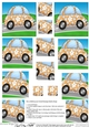 Funky Floral Car - Twisted Pyramage sheet