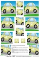 Funky Floral Car - Twisted Pyramage sheet
