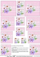 A Touch of Elegance Flowers, Pearls and Lace Pyramage sheet
