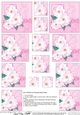 A Touch of Elegance Flowers, Pearls and Lace Pyramage sheet