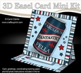 3D Easel Card Mini Kit - Beer Can - Fabulous, Fantastic, Fella