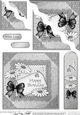 Daisies on metallic lace - Wavey Corner Stacker