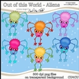 Out of this World - Aliens - CU4CU Digital Clip Art Set