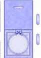 Square Pearls, Lace and Ribbon Plain Card Base Landscape For