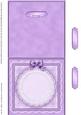 Square Pearls, Lace and Ribbon Plain Card Base Landscape For