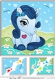 8 x 8 Cute Little Pony Scalloped Corner Topper