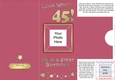 Add a Photo 45th Birthday Card with easy fold frame