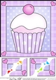 Cupcake Sweet Treats - 8 x 8 Scalloped Corner Topper