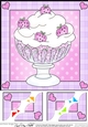 Strawberries & Cream Sweet Treats - 8 x 8 Scalloped Corner Topper