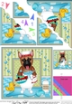 Scalloped Corner Stacker - Bathtub Buddies - Little German Shepherd Dog