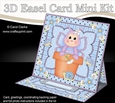3D Easel Card Mini Kit - Flowerpot Friends - Cute Butterfly