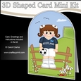 3D Shaped Card Kit - Little Footballer Plays for Scotland
