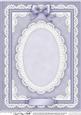 A4 Pearls, Lace and Ribbon Plain Card Base