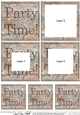 Party Time! Set in Stone Tunnel Topper