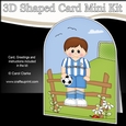 3D Shaped Card Kit - Little Footballer Plays for Colchester