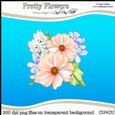 Pretty Flowers - CU4CU Digital Clip Art Set
