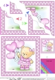 Hunney Bear Rosie has Pretty Balloons - Wavey Corner Stacker