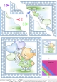 Hunney Bear Rosie has Pretty Balloons - Wavey Corner Stacker