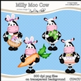 Milly Moo Cow - CU4CU Digital Clip Art Set